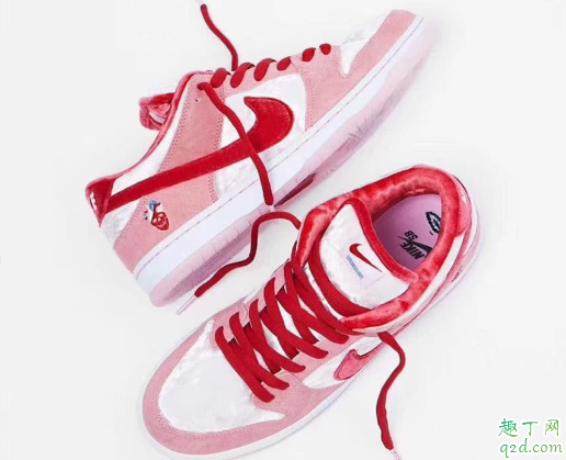 Nike情人节限定SB DUNK粉色多少钱 Nike SB联名StrangeLove情人节限定在哪买