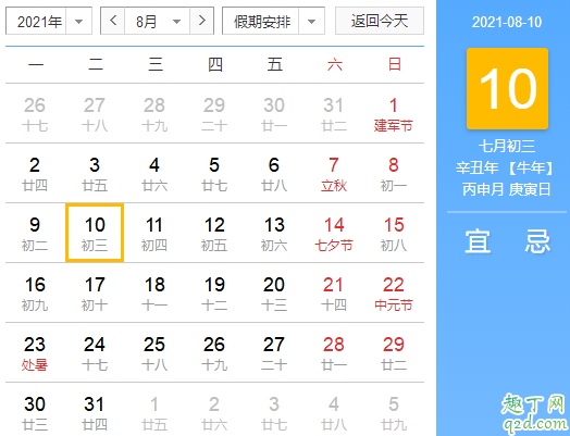 2021年入伏是哪一天 2021年三伏天时间表