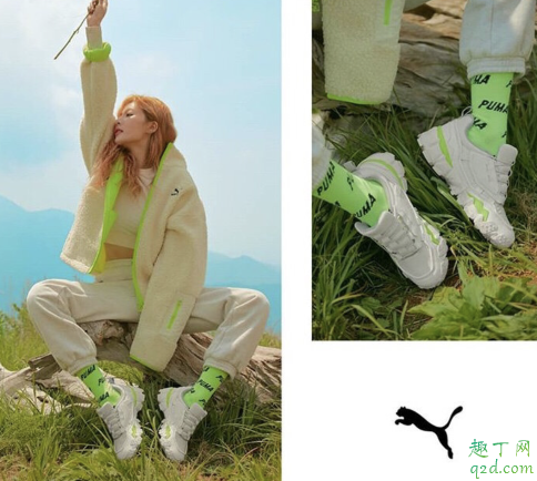 彪马羊羔毛外套2019新款多少钱 puma泫雅同款荧光绿外套在哪买