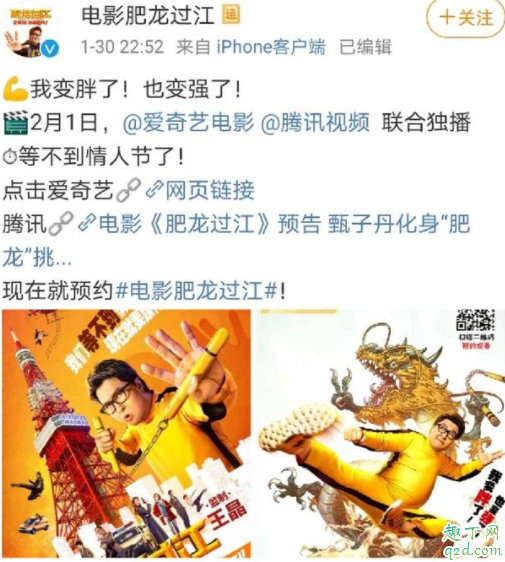 甄子丹肥龙过江提档到什么时候上映 肥龙过江爱奇艺网播免费吗