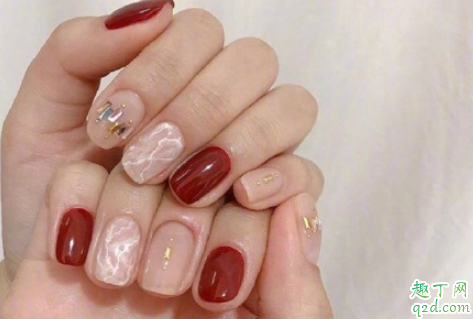 元旦美甲图片2020新款式最流行 2020最火ins风开年美甲推荐