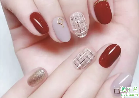 元旦美甲图片2020新款式最流行 2020最火ins风开年美甲推荐