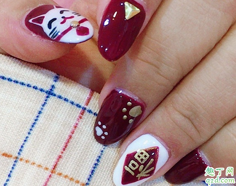 元旦美甲图片2020新款式最流行 2020最火ins风开年美甲推荐