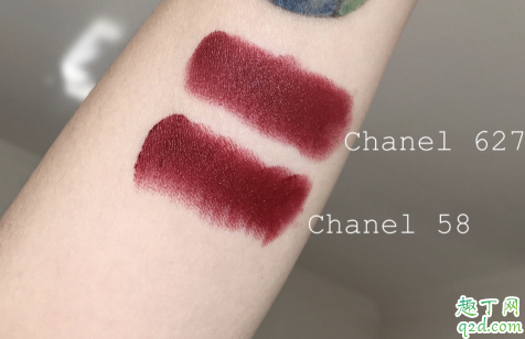 香奈儿627和58哪个好看 香奈儿627和58口红试色对比