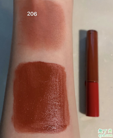 阿玛尼206好看吗 阿玛尼红管206唇釉试色