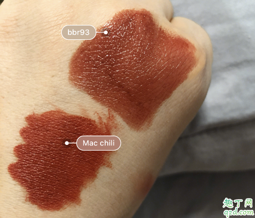 巴宝莉93和mac chili哪个好看 Burberry93和macchili试色对比
