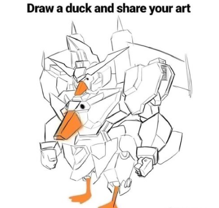 鸭子的身体怎么画图片 微博上很火的给鸭画身体图片