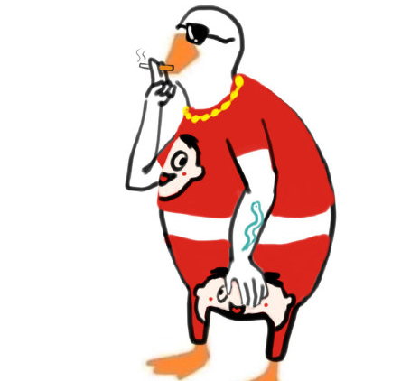 鸭子的身体怎么画图片 微博上很火的给鸭画身体图片