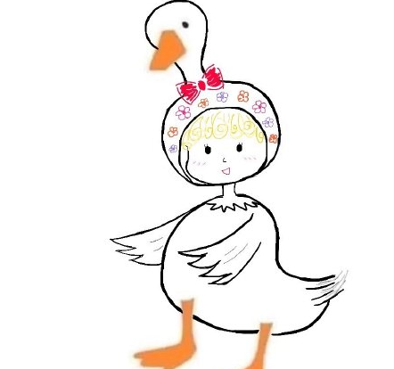 鸭子的身体怎么画图片 微博上很火的给鸭画身体图片