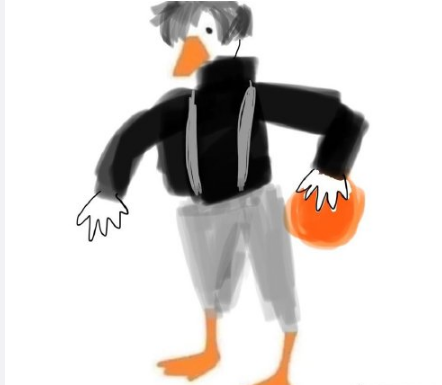 鸭子的身体怎么画图片 微博上很火的给鸭画身体图片