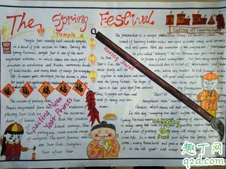 2020春节英语手抄报图片大全 2020关于春节的英文手抄报内容