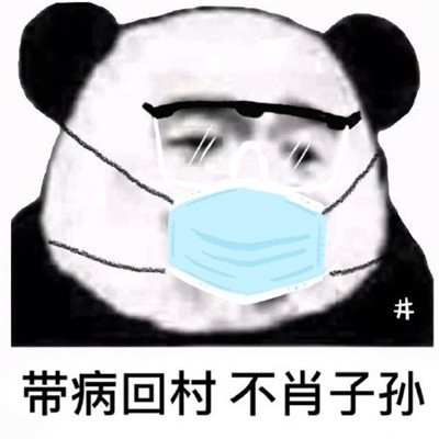 那些硬核的防疫情宣传语表情包 宣传标语也太硬核了