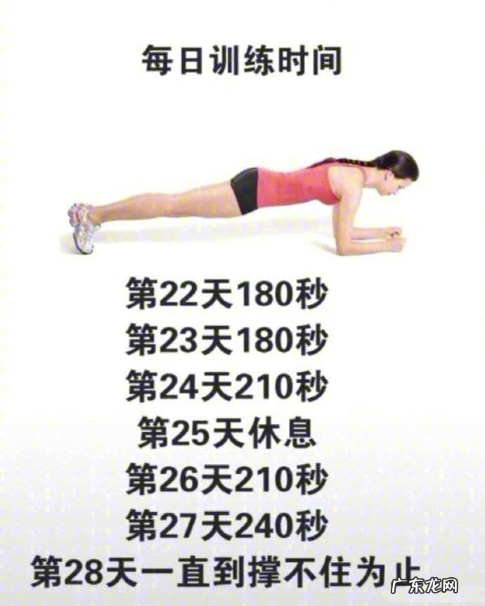 平板支撑28天训练法,消除你的小肚腩