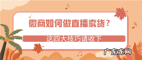 微商如何做直播卖货？这四大技巧请收下