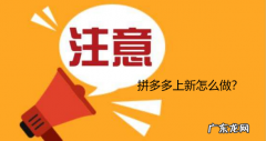 拼多多上新怎么做？如何快速获取流量？