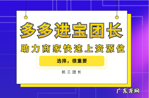 多多进宝团长是什么?全方面了解多多进宝团长!