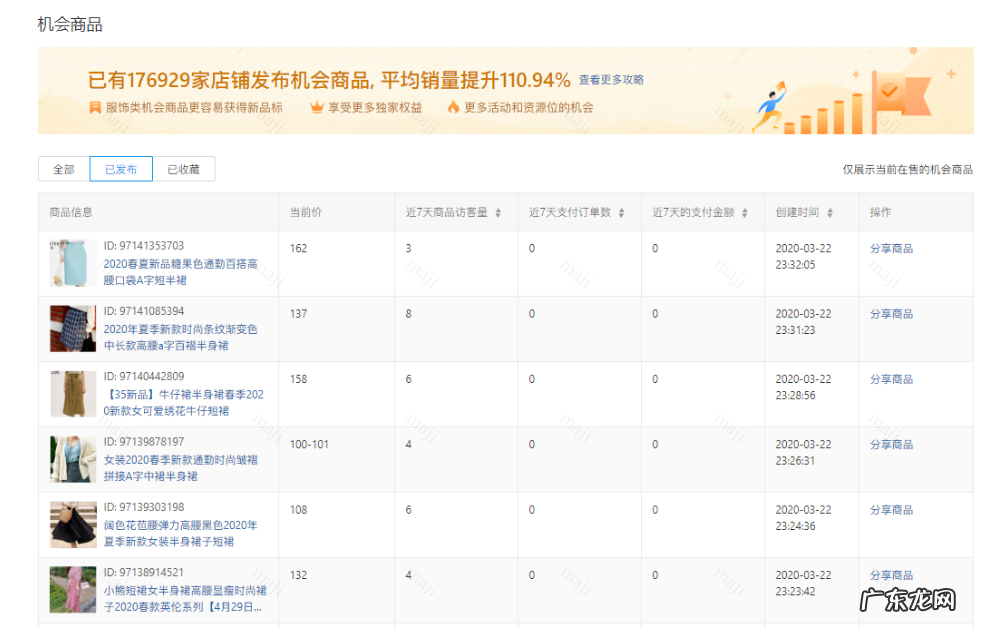 拼多多如何查看我已发布的机会商品