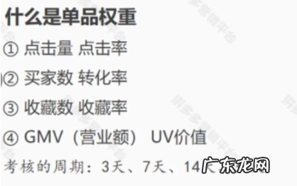 拼多多单品权重包含什么？和什么有关？