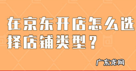 京东开店怎么选择店铺类型 京东店铺分为几种类型