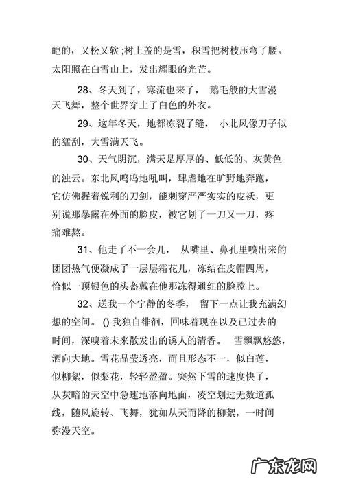 冬天的优美句子摘抄 【抖音文案】摘抄冬天的好句子