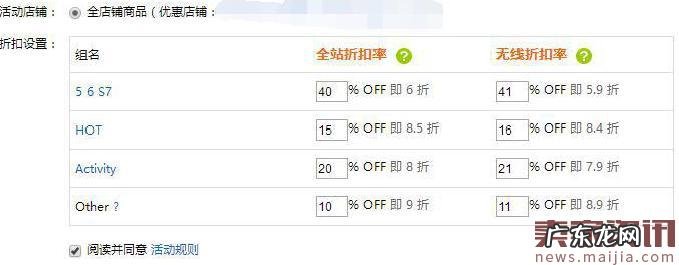 速卖通全店铺打折操作教程