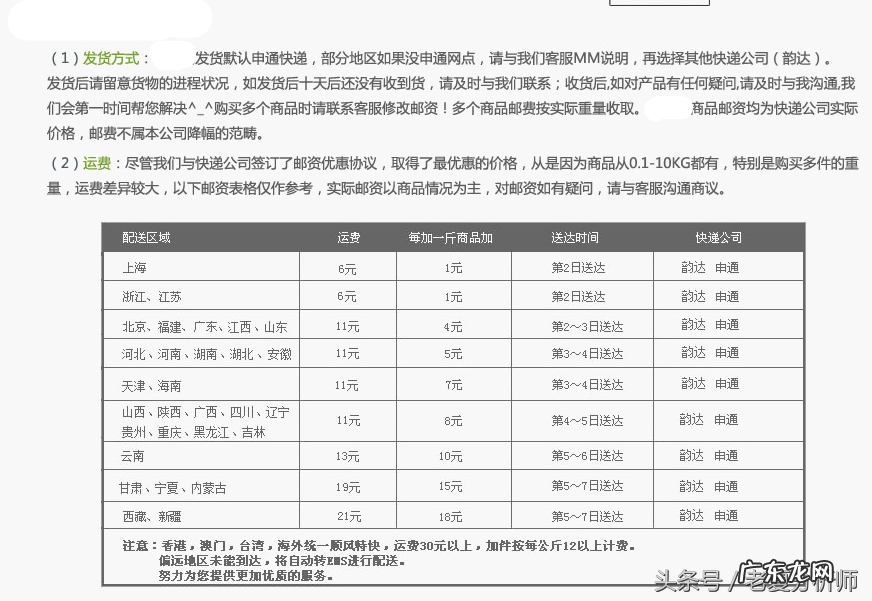 商家必备购买须知范文 淘宝购买须知怎么写