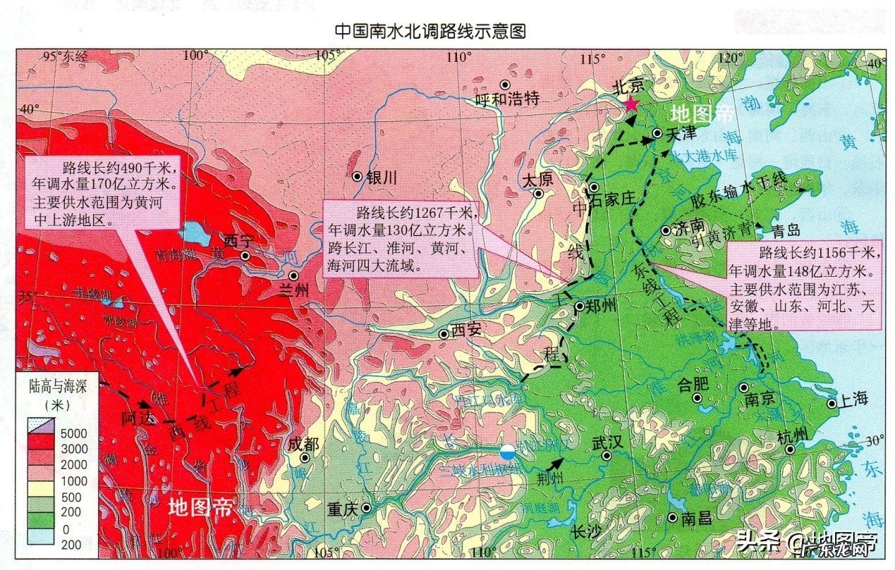 中线工程经过哪些地方 南水北调用水工程介绍