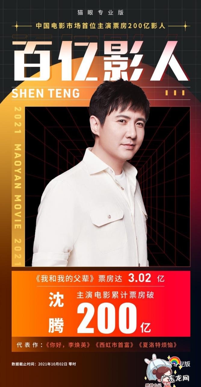 我和我的父辈票房超3亿,沈腾成中国影史首位200亿票房影人