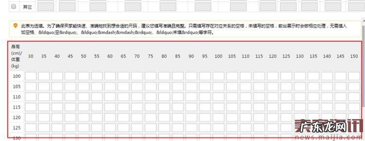 如何使用速卖通尺码表?