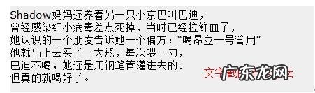 有关细小病毒的小偏方和念头