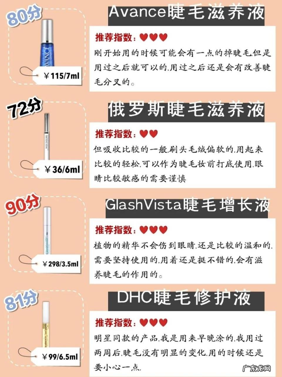 24款睫毛增长液测评分享 睫毛生长液哪个牌子比较好