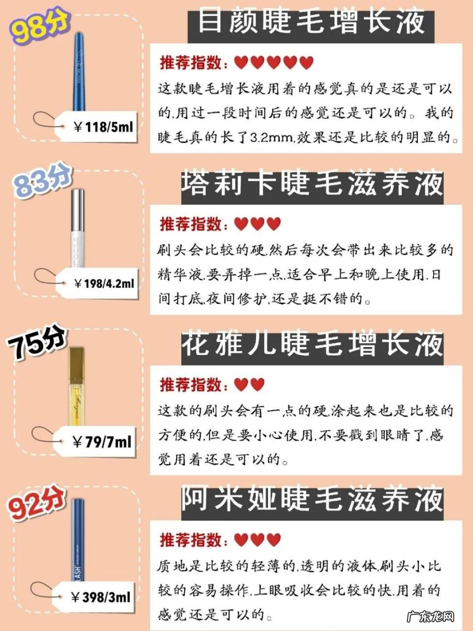 24款睫毛增长液测评分享 睫毛生长液哪个牌子比较好