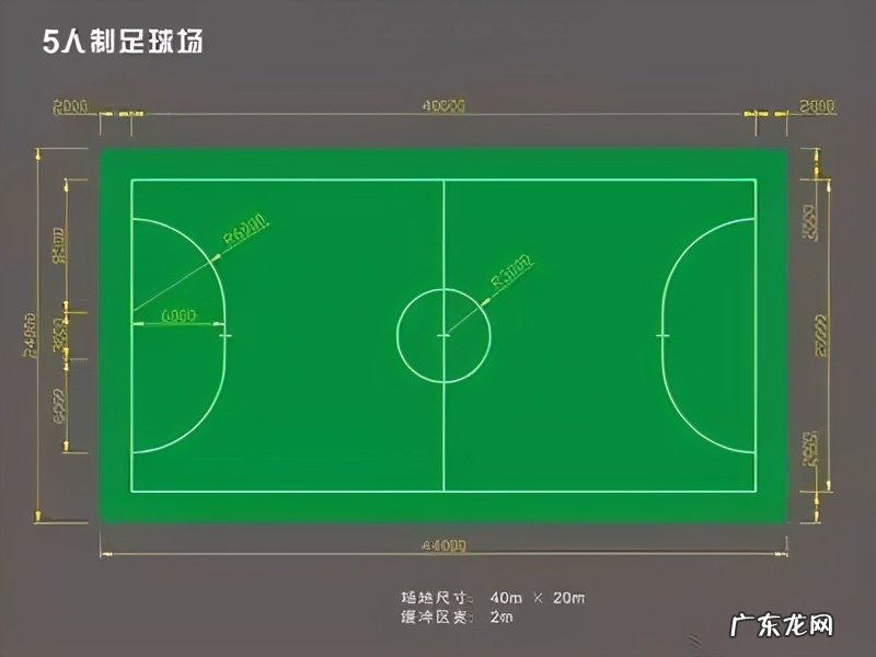 各种运动场地标准尺寸合集 足球场地标准尺寸多少平米