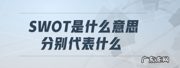swot是什么意思？分别代表什么？