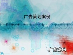 广告策划案例分析怎么写 广告策划案例分析