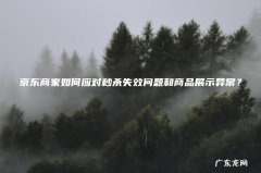 京东商家如何应对秒杀失效问题和商品展示异常？