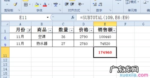 怎么把数据筛选分类并且统计? excel表格如何把筛选出来的数据自动求和