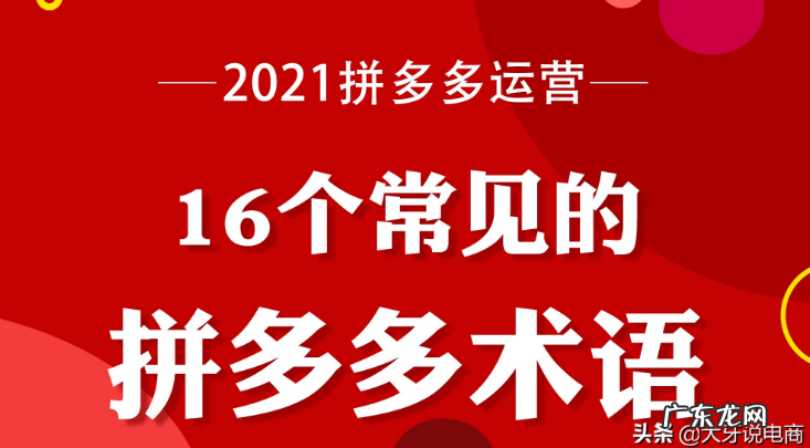 16个常见的拼多多术语解答 拼多多店铺pv值是什么