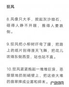 片段描写100字左右 风的描写100字左右