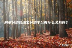 阿里分销和淘宝分销平台有什么关系吗？