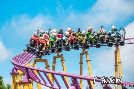 长沙景区人偶熊陪玩过山车