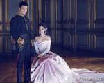 杨颖穿婚纱照 杨颖和黄晓明婚纱照