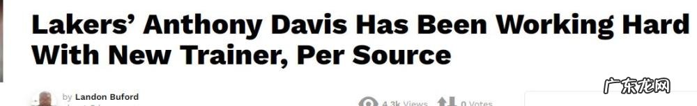 浓眉哥更换训练师!腹股沟伤痊愈,詹皇密友出手:盼其下赛季健康