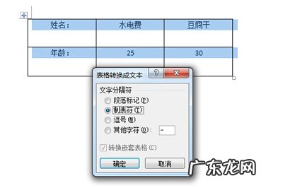 word中表格如何转换成文字 Word表格怎么转换成文字