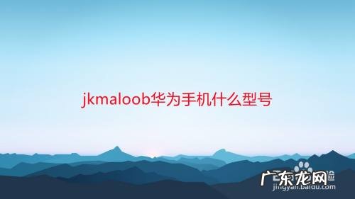 jkmaloob华为手机什么型号,al00a是华为什么型号?