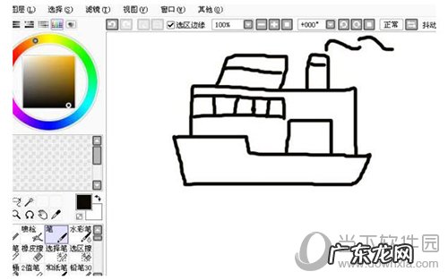 怎么画船? 如何用sai画轮船