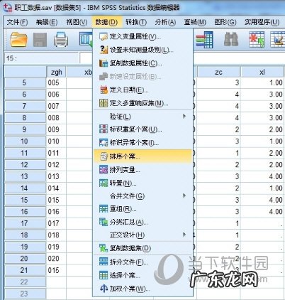 spss怎么排序变量 SPSS怎么排序