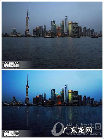 美图秀秀适合夜景的滤镜 美图秀秀夜景倒影怎么做