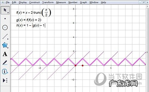 锐角三角函数图像画法 几何画板怎么画V型尖波函数图像