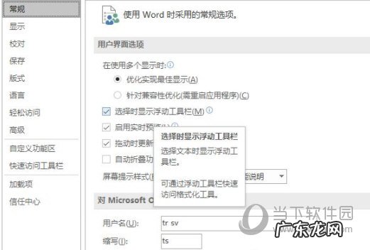 word浮动工具栏设置 Word2019怎么显示浮动工具栏